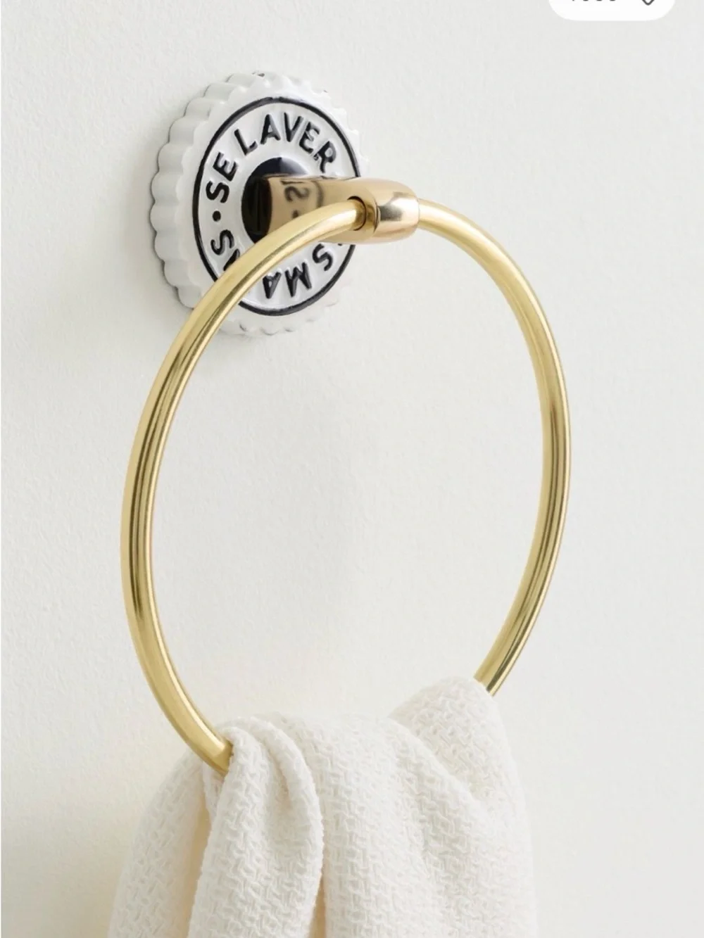 Anthropologie Claudette Towel Ring, NWT